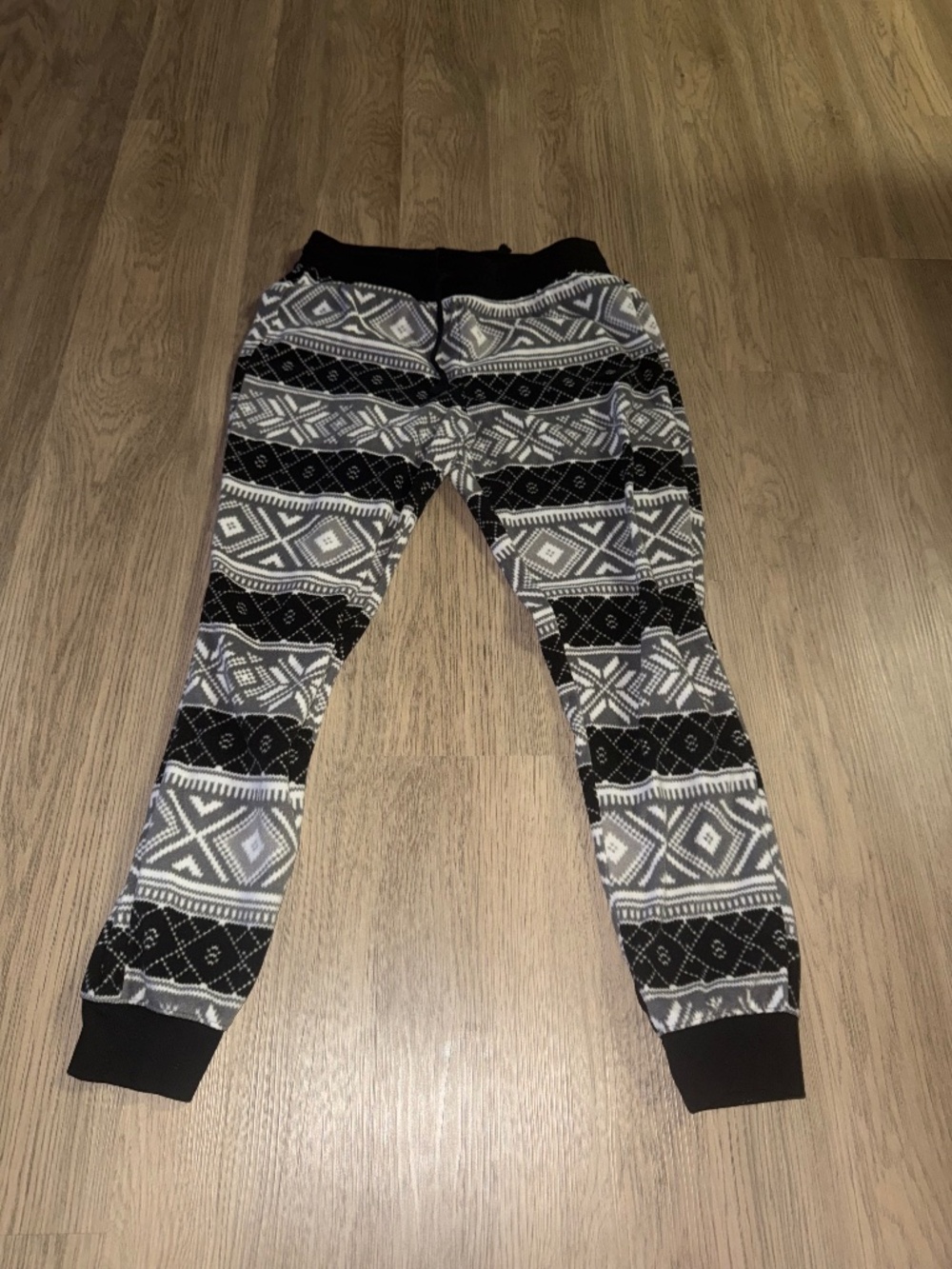 Cozy Fair Isle‎ Fleece Joggers Cabin Core Winter Lounge Nordic Print Pajama